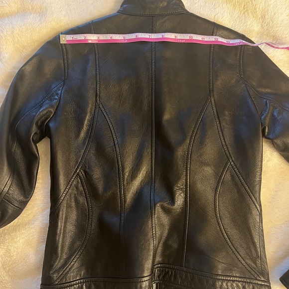 WILSONS LEATHER Genuine Butter Soft Black Leather Jacket - Picture 7 of 7